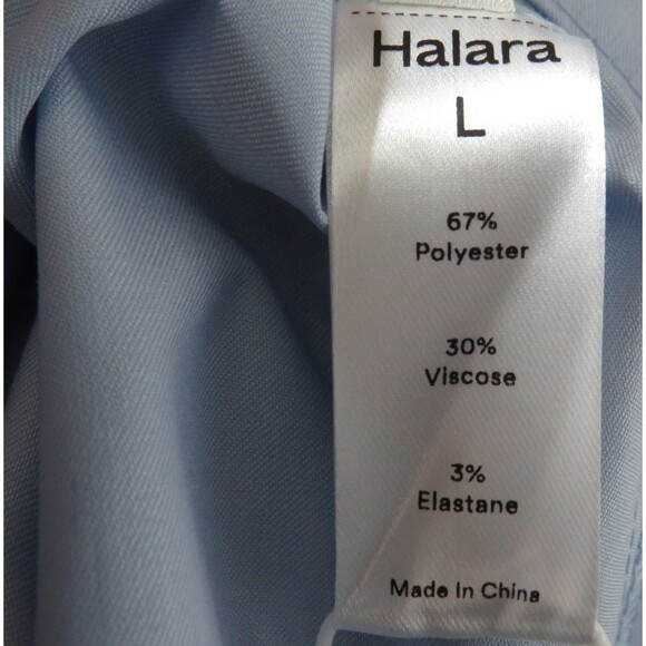 Halara Blue Lightweight Sleeveless Tie Front Babydoll Mini Dress Size Large - Picture 7 of 7